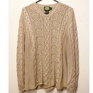 Cabela’s Silk Blend Soft Tan Sweater